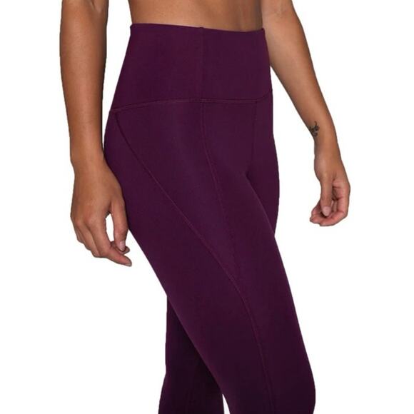 Girlfriend Collective Purple Crop Leggings Size Small - Picture 1 of 6